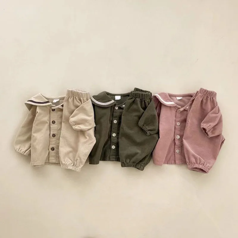 Freely Move Baby Girls Boys Clothing Sets Autumn Children Outfits Infant Coats Pants Toddler Kids Casual Sportswear 2 Piece Suit