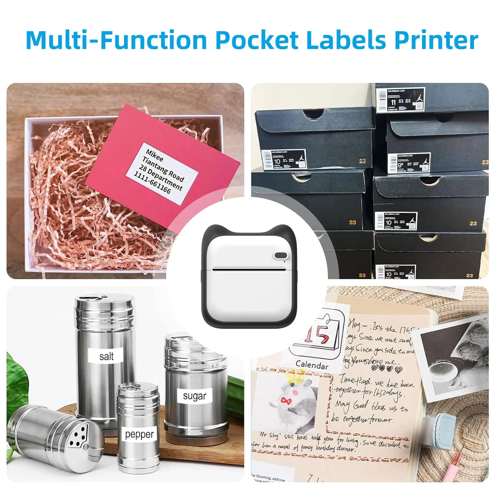 Карманный мини-принтер для фотографий портативный бесчернильный термальный 57 мм