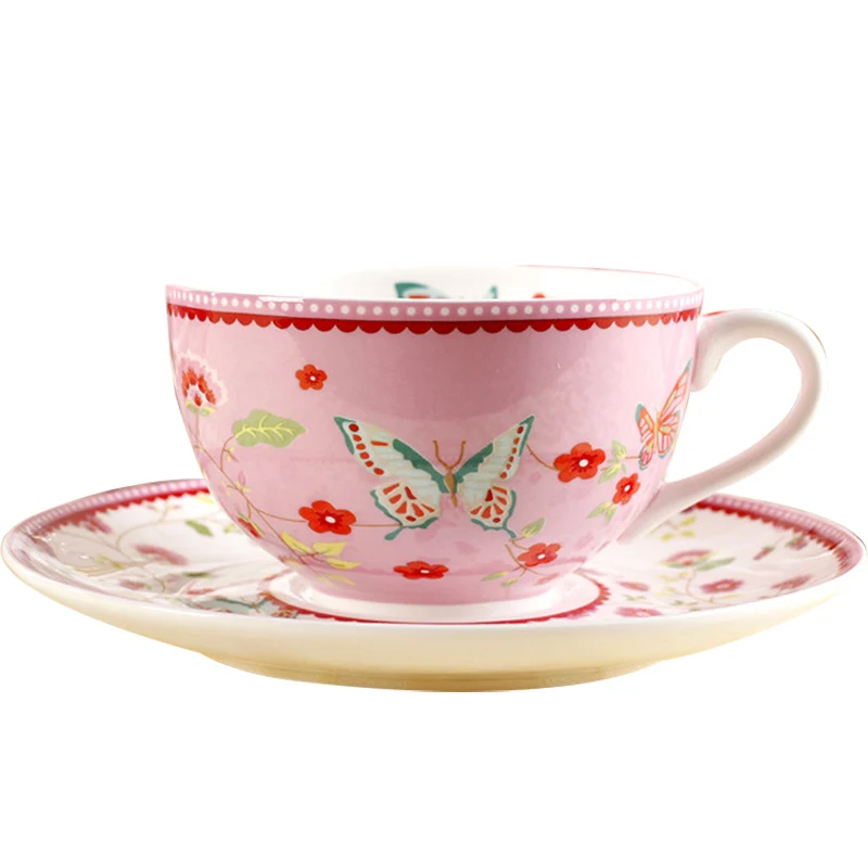 

Bone China Coffee Cup Set Rose Garden British Afternoon Tea Cup Tea Cup Set Household European Style