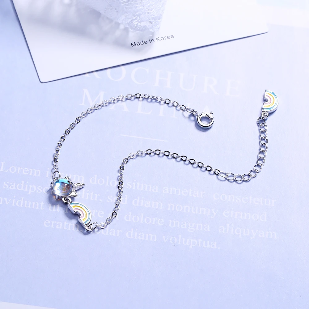 Браслеты и браслет из стерлингового серебра 925 пробы с опалом радужным