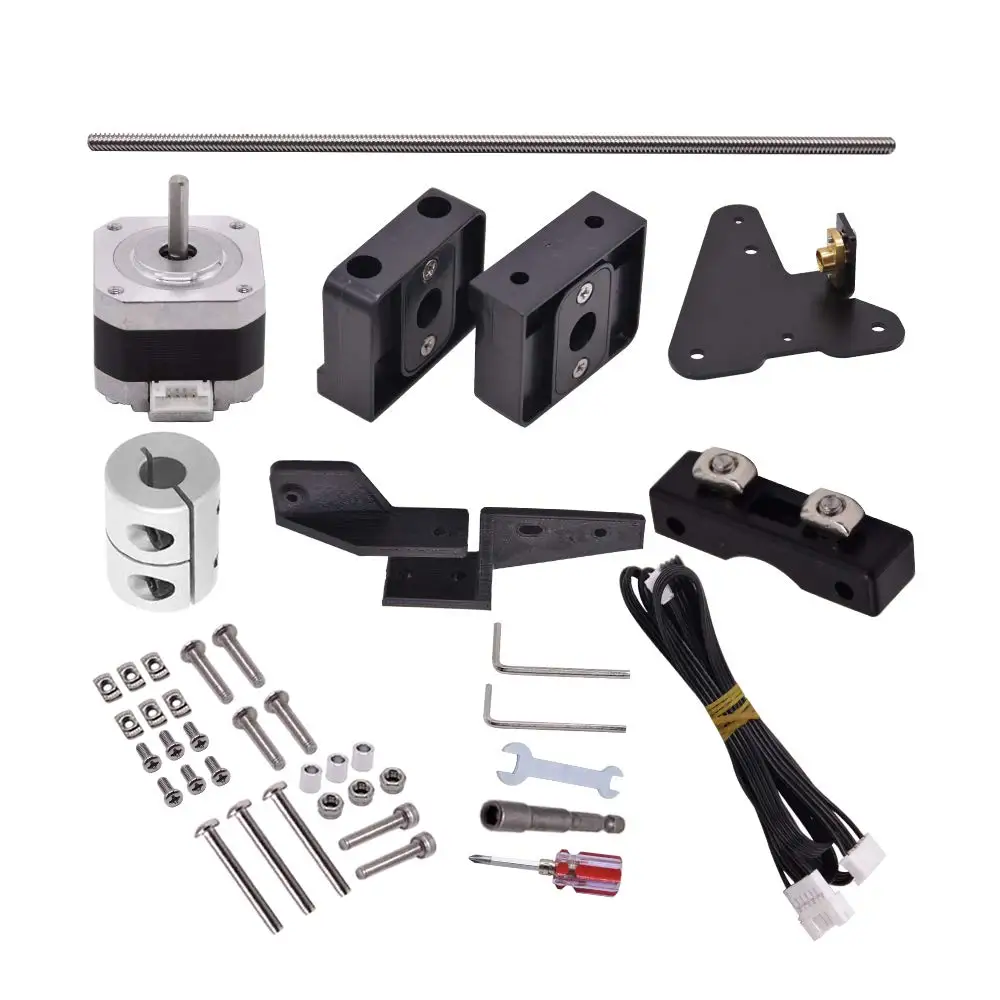 

3D Printer Accessories Dual Z Axis Leading Screw Rod Upgrade Kit with Stepper Motor Replacement for Creality Ender 3