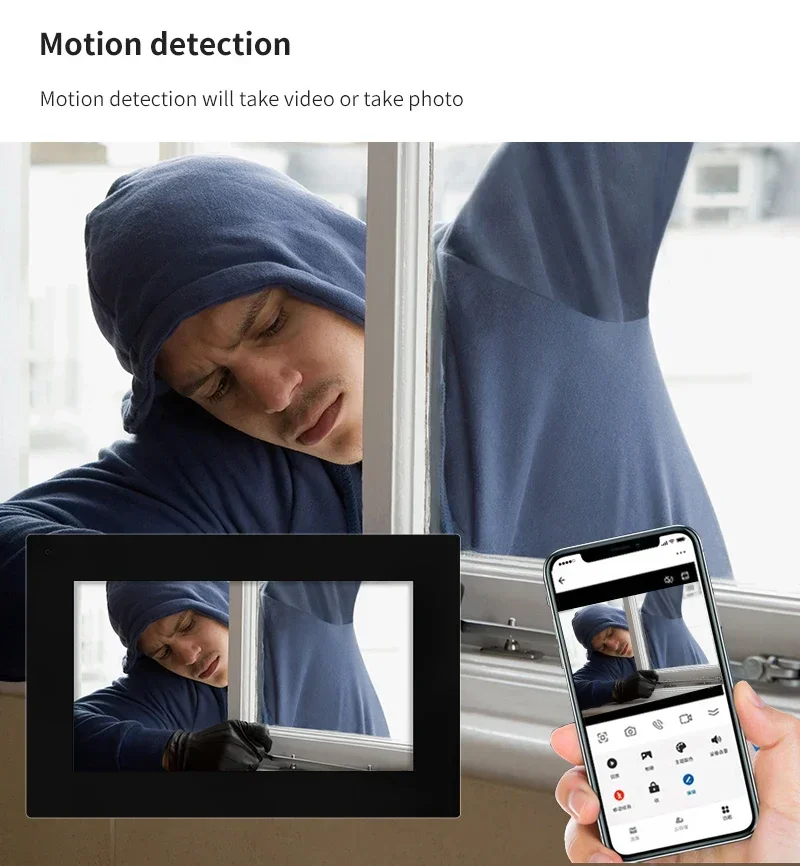 Комплекты IP-видеодомофона Tuya 1080P 7-дюймовый Poe видео Wi-Fi камера дверного звонка