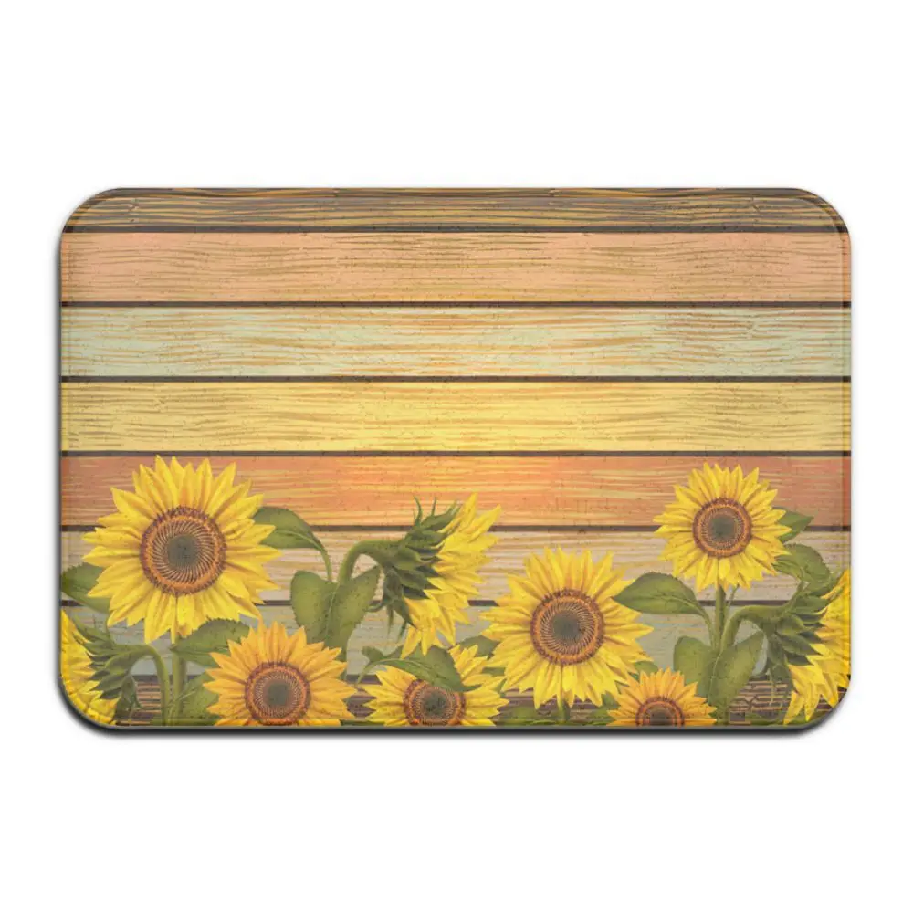 

Non-slip Area Rugs Home Decor, Stylish Yellow Sunflower Floor Mat Living Room Bedroom Carpets Doormats protective floor mat