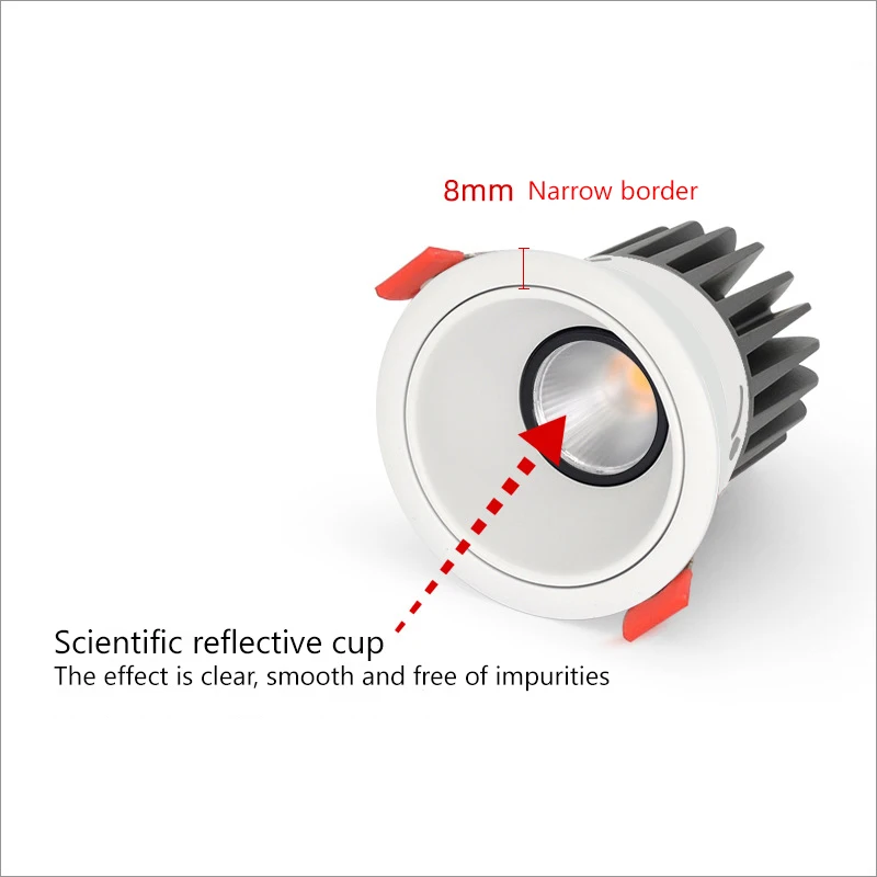 Встроенные светодиодные прожекторы с регулируемой яркостью Точечный светильник