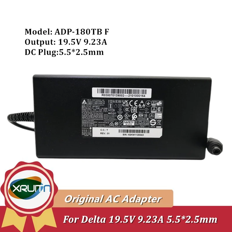 

Original Delta ADP-180TB F 180W 19.5V 9.23A Power Supply AC Adapter for GS63 GS65 GS73VR Gaming Laptop ADP-180MB K ADP-180EB D