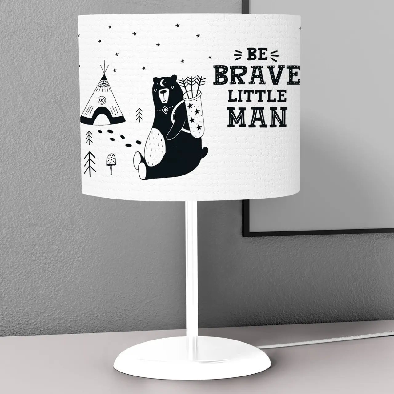

Cute Smiling Cat Children Bedroom Nightstand Night Desktop Lamp Decorative Lampshade Book Reading Light Lantern Bedside