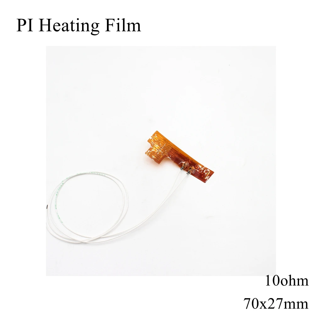 

70x27mm 5V 12V 24V 110V 220V PI Heating Film Polyimide Adhesive Electric Heater Plate Panel Pad Mat Fuel Foil Oil Engine Tank