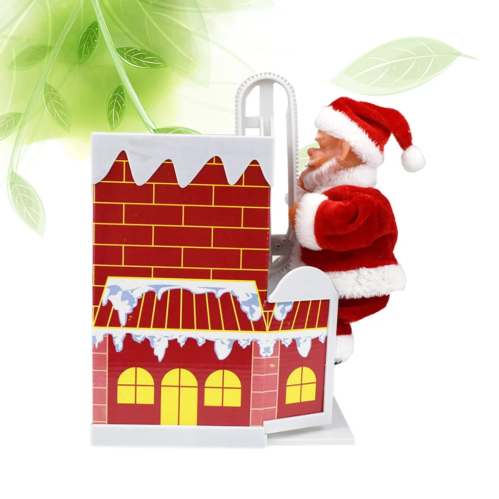 

Musical Toys Cartoon Christmas Gift Santa Claus Baby Climbing Chimney Electric