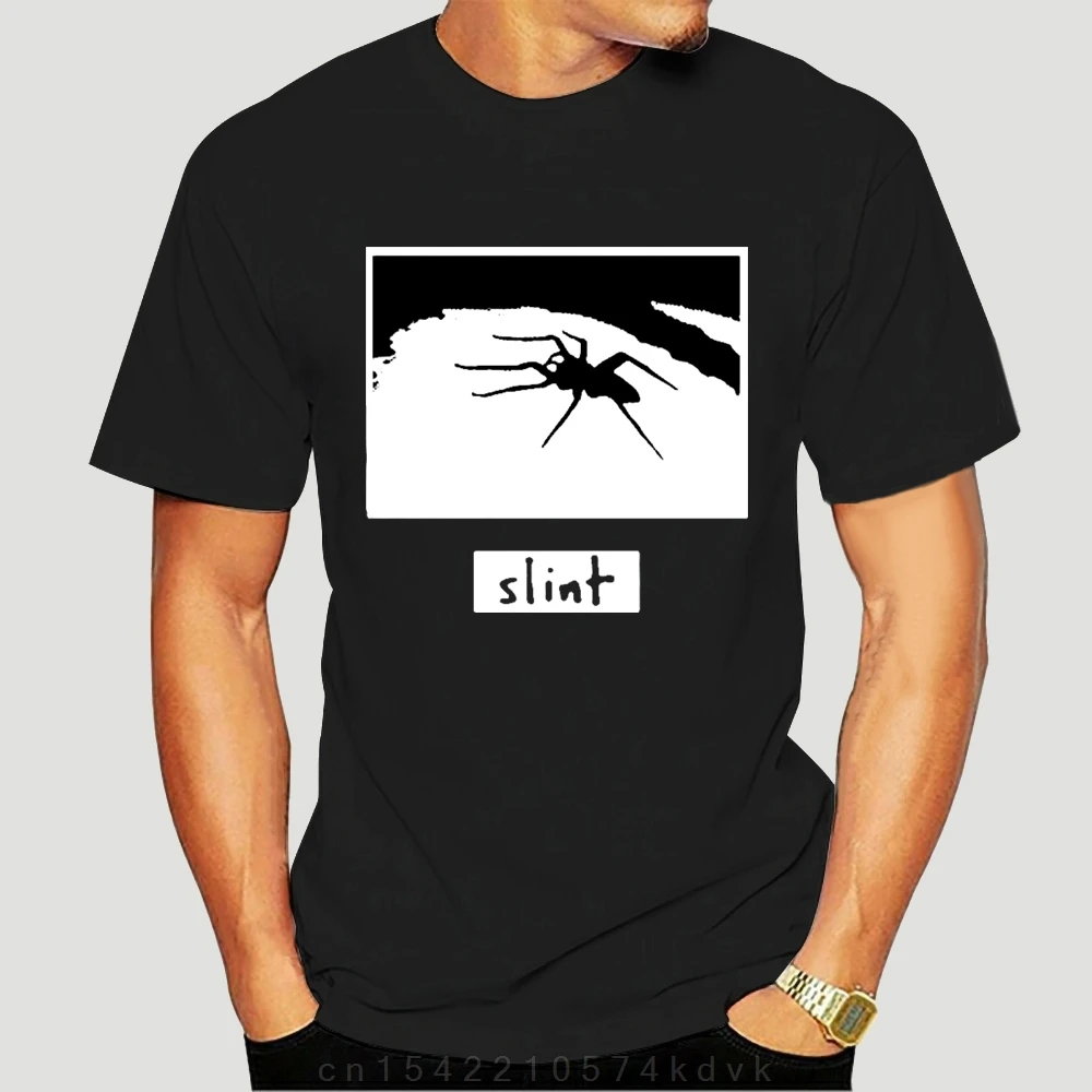 Новая мужская черно-белая футболка с логотипом Slint Punk Post Rock свободная больших