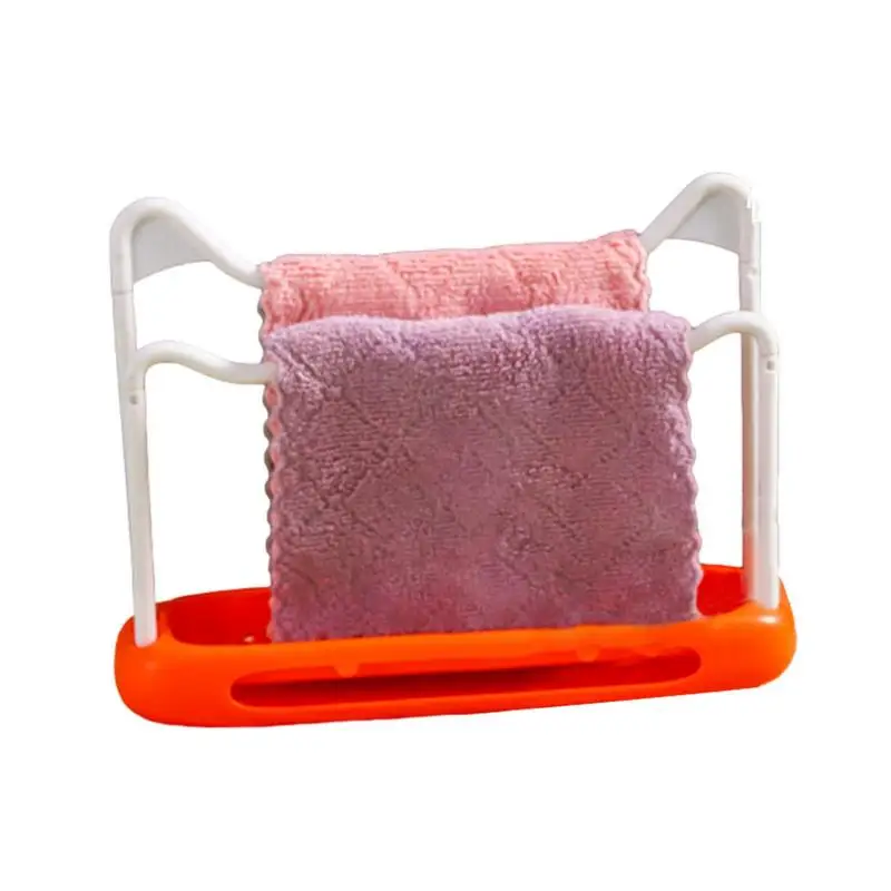 

Sponge Holder Drainer Sink Caddy Organizer Tray With Cat Ear Shape Detachable Self Draining Sponge Holder For Dishcloth Drain