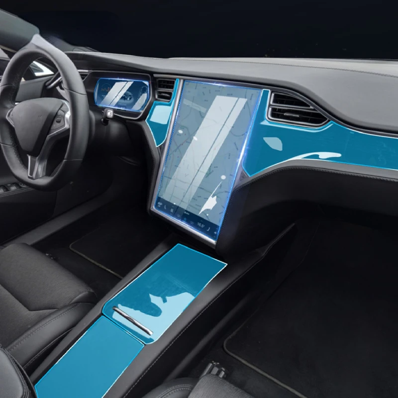 

Прозрачная внутренняя центральная консоль для Tesla Model X S 2020-2022, аксессуары для ремонта пленки от царапин