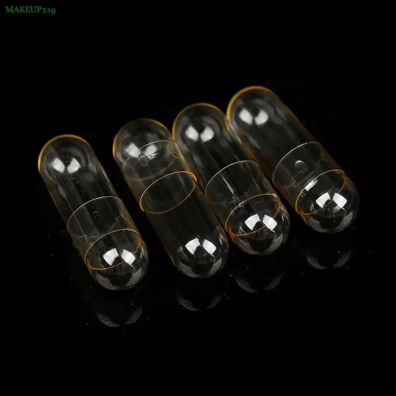 100PCS/Bag Standard Size 00#0#1# Empty Capsules Gelatin Clear Capsules Hollow Hard Gelatin Transparent Seperated Joined Capsules images - 6