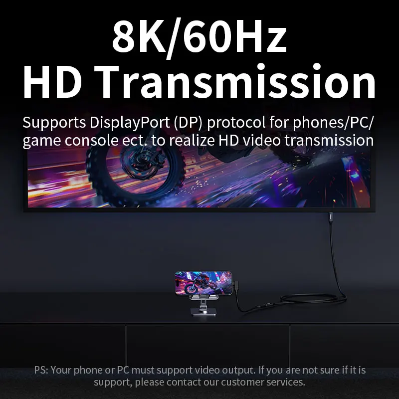 Удлинительный кабель Unnlink USB C 20 Гбит/с 3.2 Gen 2 PD 100 Вт совместимый с зарядкой Thunderbolt 3