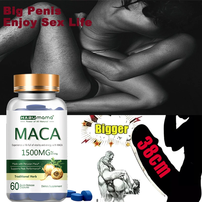 

Male Energy Booster Maca Root Ginseng Tablets Stamina Enhancement For Men Improve Erection Enlargement Supplement