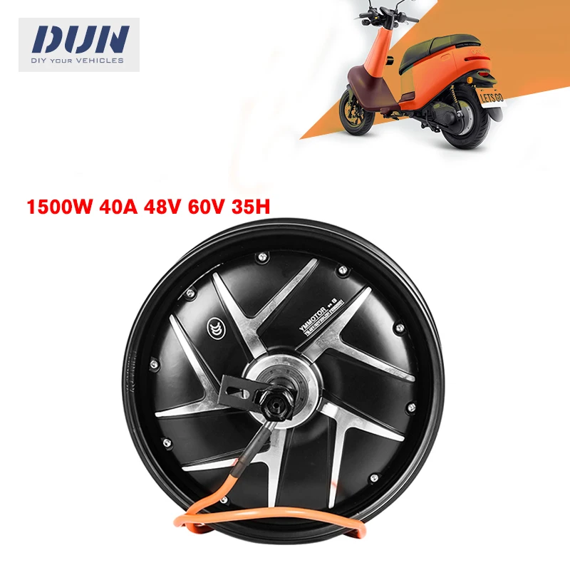 

10x2.15 Inch 1500W 48V 60V 35H Brushless Gearless Hub Motor for Electric Scooter