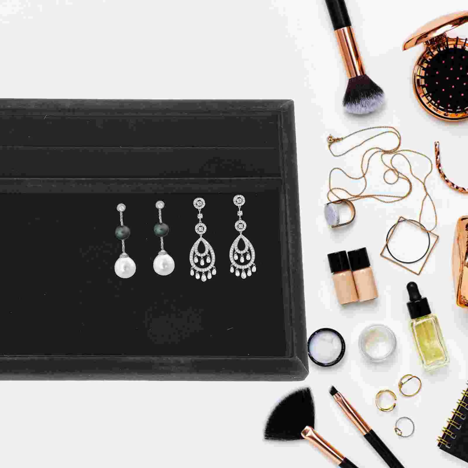 5pcs Display Tray Showcase Display Tray for Ring Earring Necklace Bracelet