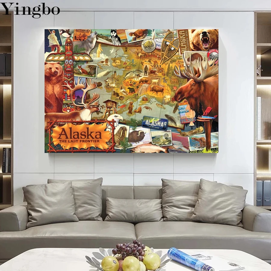 

5D алмазная живопись «сделай сам», женщина, водопад, картина разы, полная Алмазная вышивка, обезьяна, животное, лес, вышивка крестиком, Декор