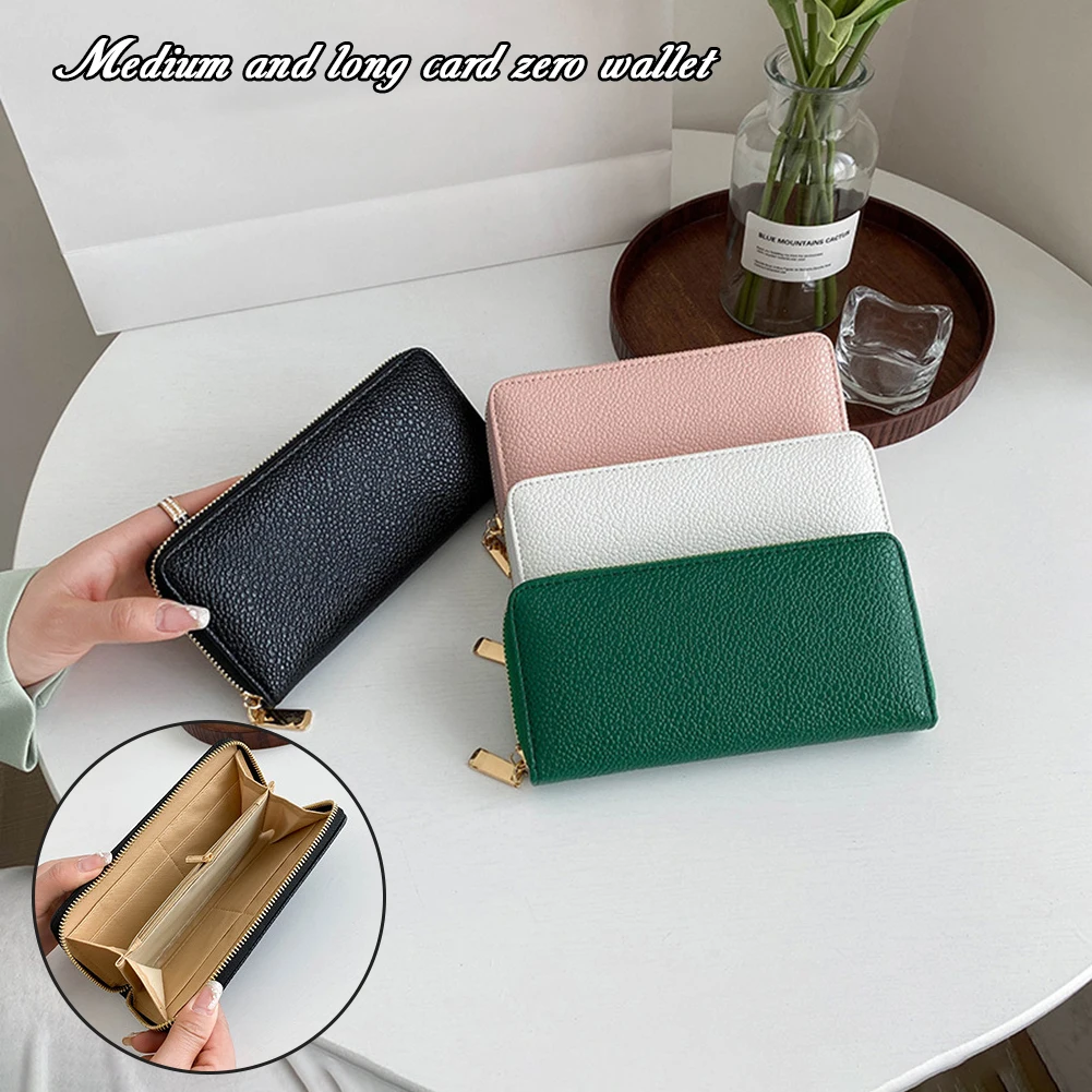 

Модный кошелек из искусственной кожи для женщин, многофункциональная вместительная сумка для карт для путешествий на открытом воздухе