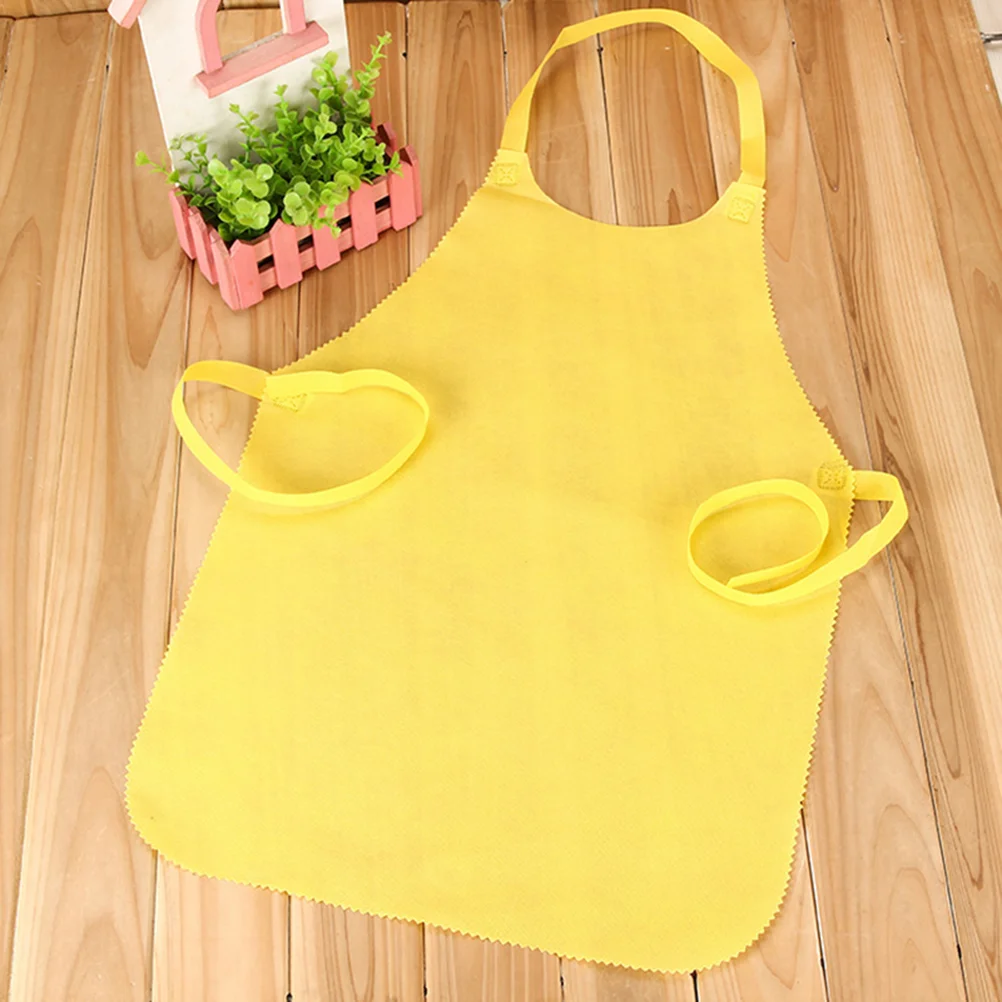 

20pcs Aprons Non Woven Bibs Halter Aprons for Home Kitchen Painting ( )