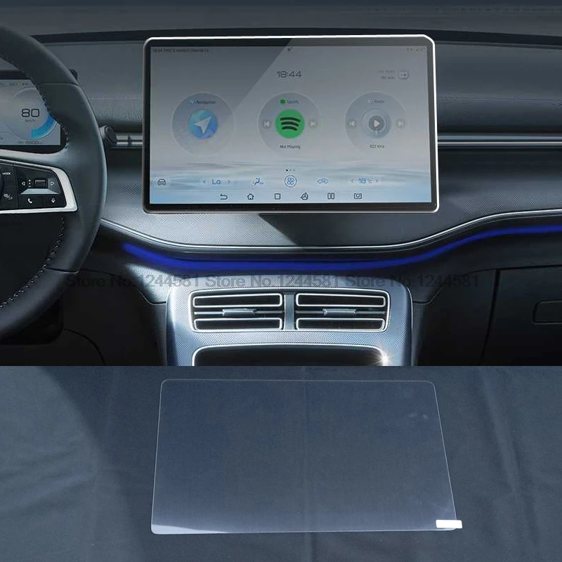 

Закаленное стекло для BYD King DM-i/chazor 2024, 12,8-дюймовая автомобильная GPS-навигация, защитная пленка для ЖК-экрана, аксессуары