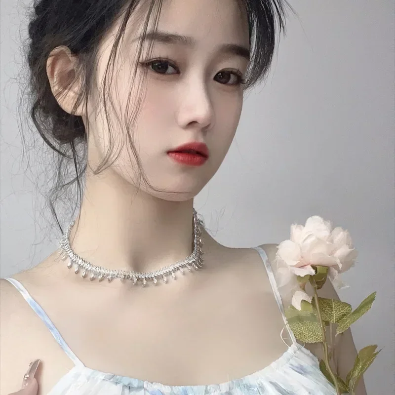 Высокое качество роскошное ожерелье с цирконием в стиле муассанита MDL женское