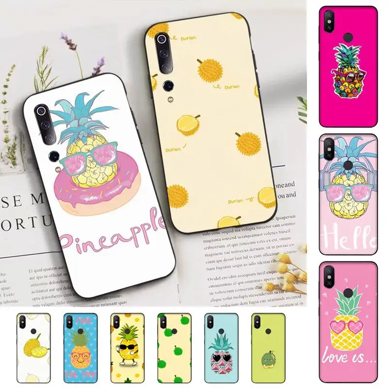

Cartoon durian pineapple Phone Case for Xiaomi mi 5 6 8 9 10 lite pro SE Mix 2s 3 F1 Max2 3
