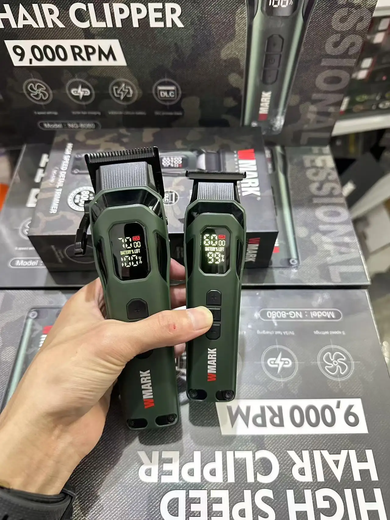 Новые мужские машинки для стрижки волос NG-8080 8280 WMARK можно регулировать до 9000