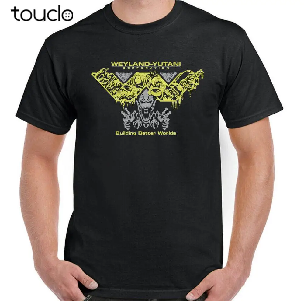 

New Alien T-Shirt Mens Weyland Yutani Nostromo Movie Covenant Prometheus Top Unisex S-5Xl Xs-5Xl Custom Gift Creative Funny Tee