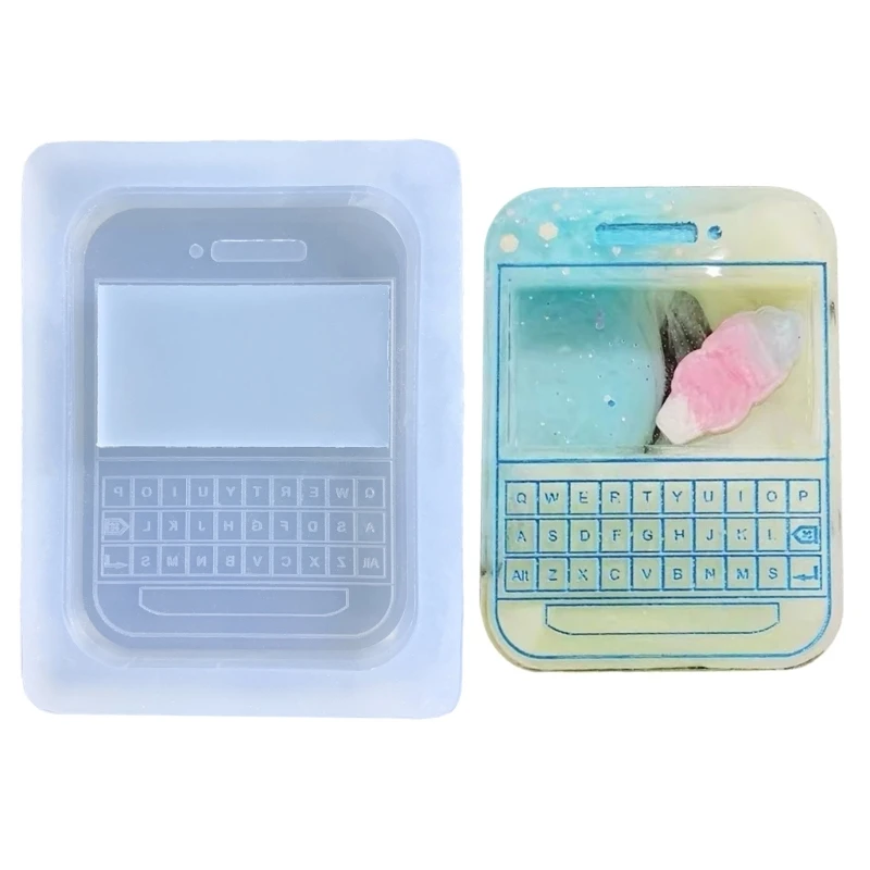 

E0BF Filler for Creative Phone Silicone Mold Woman Keychain Bag Decor Mold
