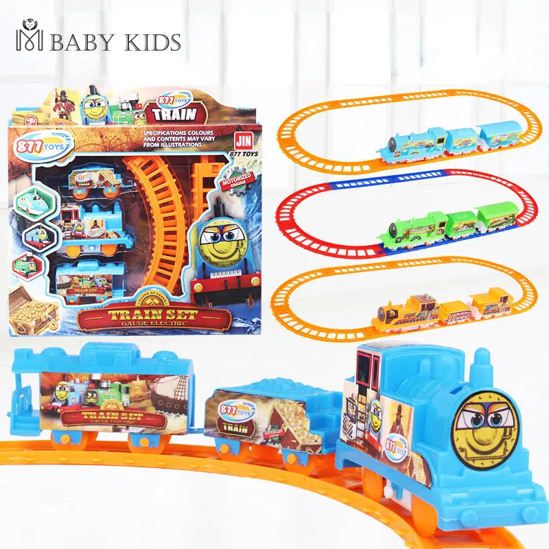 Toon Variety Puzzle Assembled Rail Car Toys Fit For Train Railway Track Toys For Children Gifts