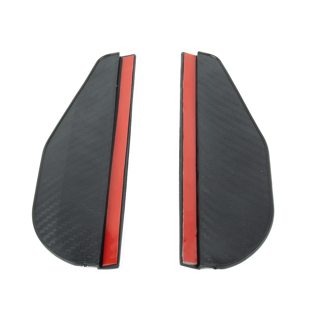 

2pcs Soft PVC Black Car Rear View Mirror Rain Shield Easy To Install On Both Sides Of The Car's Rearview Mirror Car Accessories