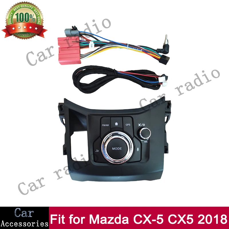 

Для Mazda CX-5 CX5 2018 с мышью 9-дюймовый автомобильный радиоприемник Android стерео рамка плеер головное устройство панель лицевая панель крышка приборной панели корпус