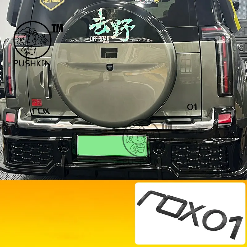 

Чехлы с логотипом, внешний вид, черный воин, рулевое колесо, логотип, черненое украшение, подходит для BAIC JISHI polestone 01 ROX 01