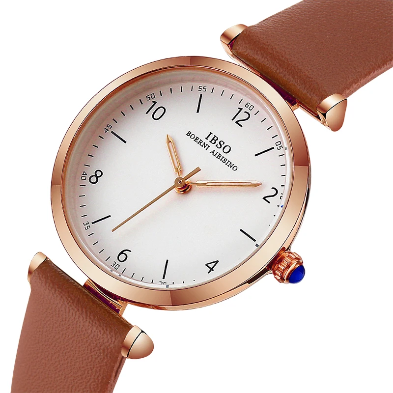 Luxury Gold Watches Women Brown Leather Original Brand Wrist Clock Female Gifts Waterproof Casual Ladies Small Quartz Watches