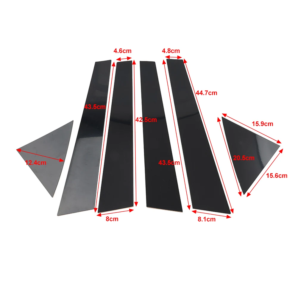 6 шт. накладки на Автомобильные стойки для дверей и окон Kia Forte K3 Cerato 2009 2010 2011 2012