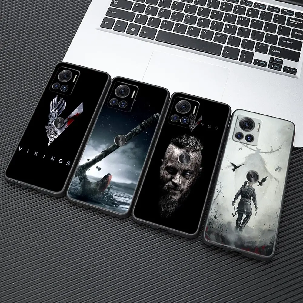 

V-Vikings Art TV Show Axe Moto G22 Silicon Case For Motorola G32 G52 G72 G30 G60 G31 G71 G82 G8 G9 Power G200 5G Phone Case