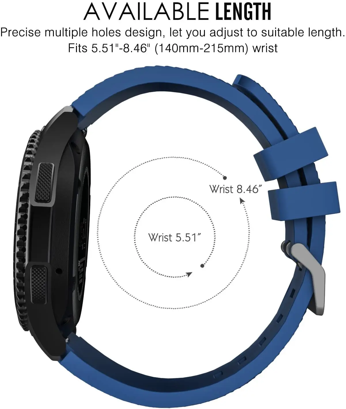Watch Band for Samsung Galaxy Watch 46mm/Huawei Watch GT2/Amazfit GTR 47mm Sports Silicone Bracelet wristband for 22mm 20mm band