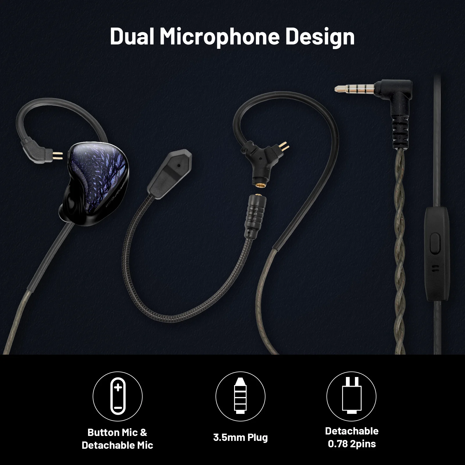 Проводные наушники Kinera Celest с микрофоном