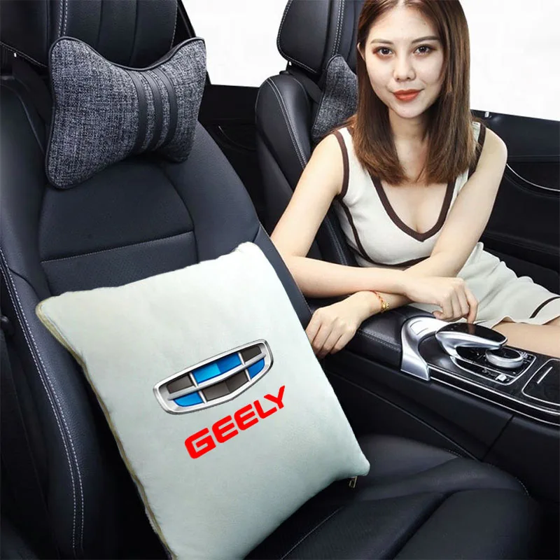 

Car Pillow Quilt Dual-use Two-in-one For Geely geometry C Emgrand Gc6 Gx3 Ec7 Atlas Coolray Cross NL3 X6 GS car Accessories