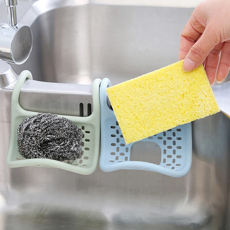 

Bendable Sink Shelf Storage Basket Hanging Soap Sponge Drain Rack Bathroom Faucet Holder Kitchen Accessories