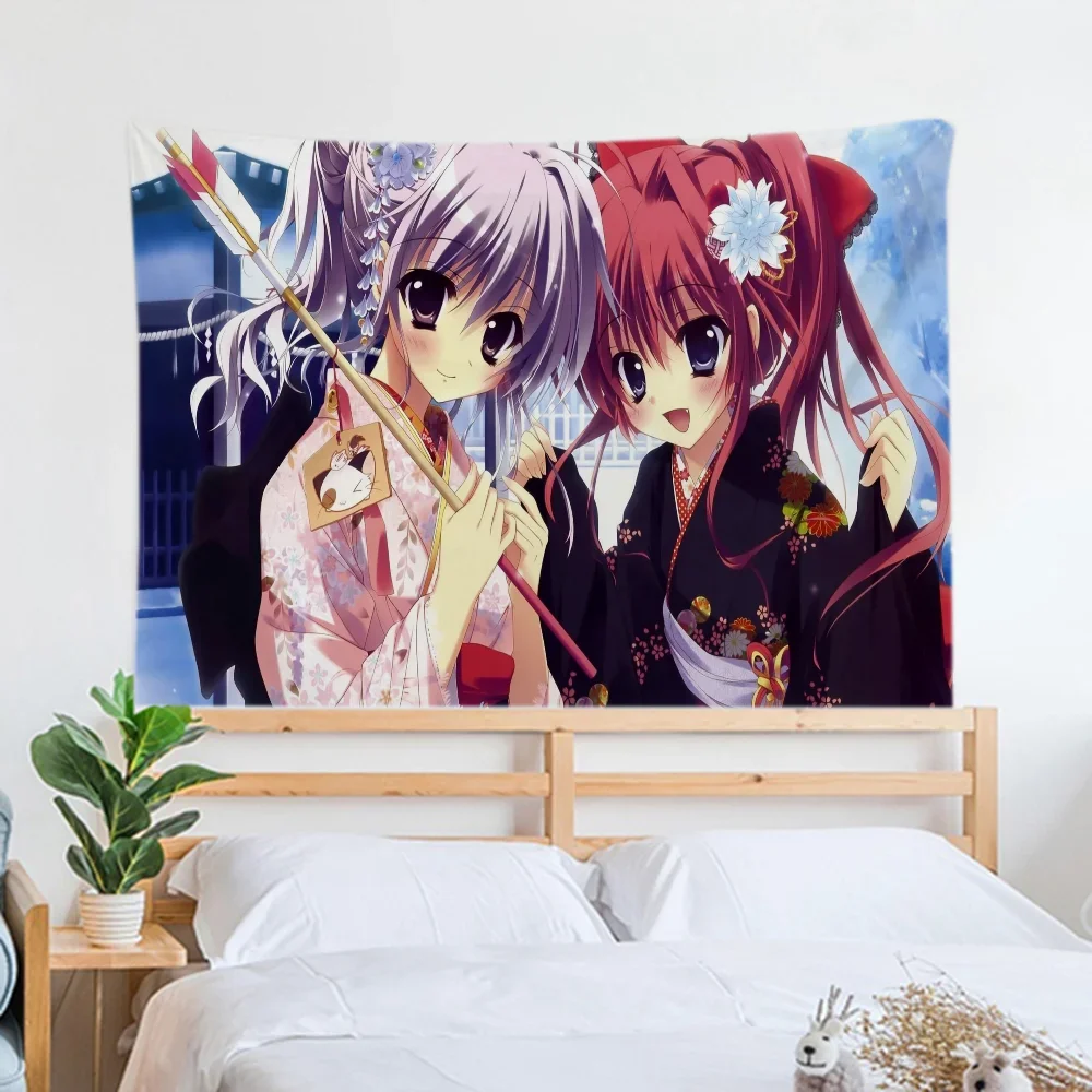 Настенный гобелен в стиле аниме Kizi для декора спальни можно стирать машине
