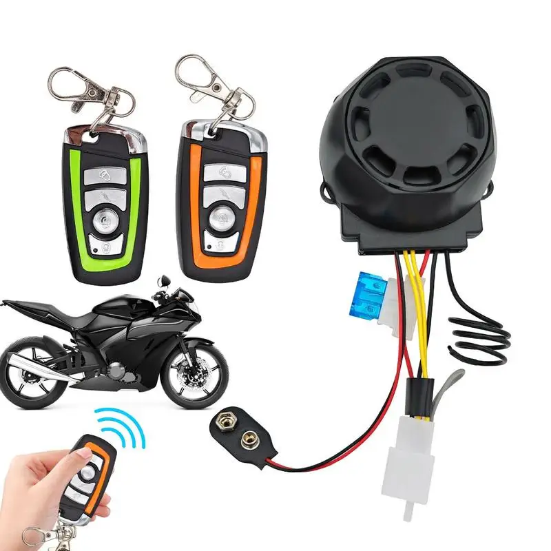 

Anti Theft Bike Security Alarm Waterproof Motorcycle Alarm Accessory With Remote Control For Motorcycles, Electric Scooters