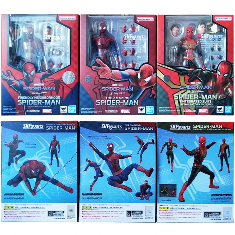 

In Stock Original BANDAI SPIRITS S.H.Figuarts SHF SPIDER MAN No Way Home The Amazing Friendly Neighborhood Final Battle Edition