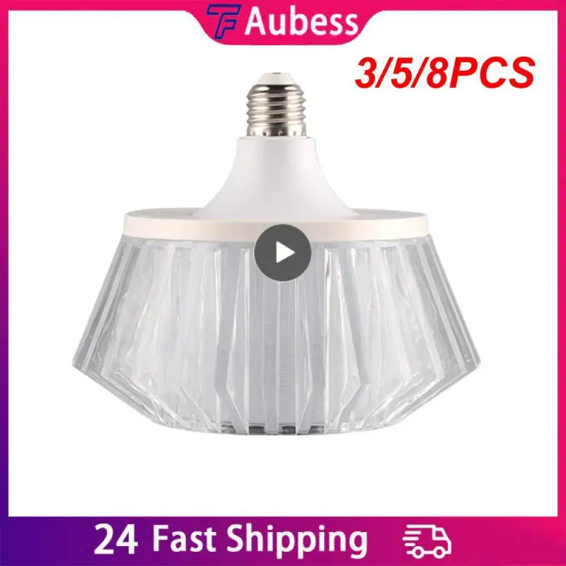 

3/5/8PCS Intelligent Dimming Crystal Music Light Newest Music Color Changing Wireless Music Light Bulb Rgb Color