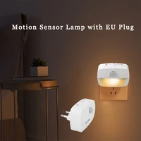 220v wireless led motion sensor plug in motion detector bedroom staircase closet bedside night lamp battery powered night light