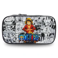 anime one piece pencill case kids school student cartoon luffy pen bag school supplies stationery birthday party gifts for boys