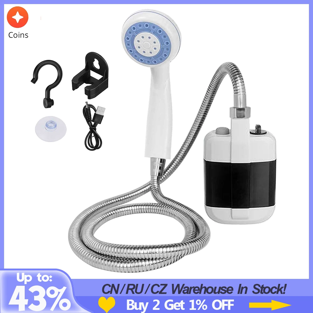 USB Перезаряжаемый Электрический душевой насос для использования вне дома |