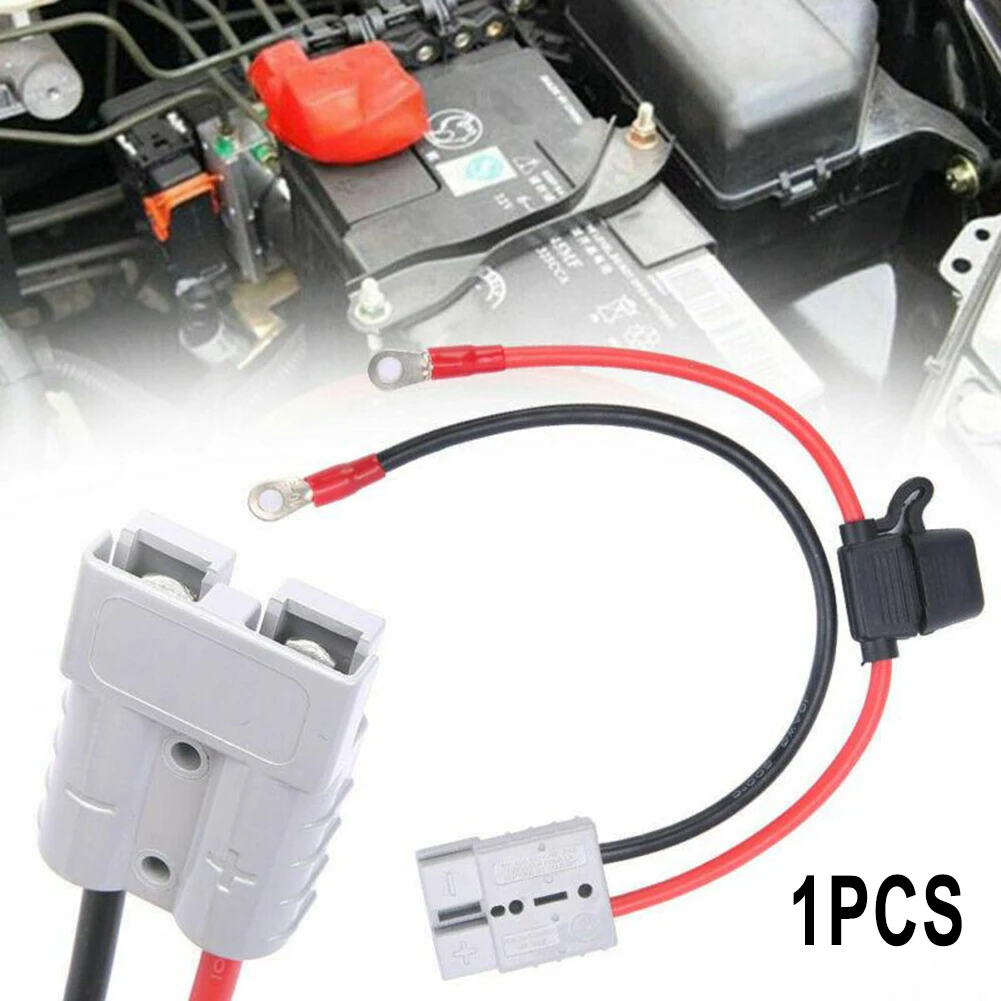 

10AWG 50Amp Power Connector Double Pole Forklift Conductive Charger Battery High Current Car For Anderson Plug Lead To Lug M8