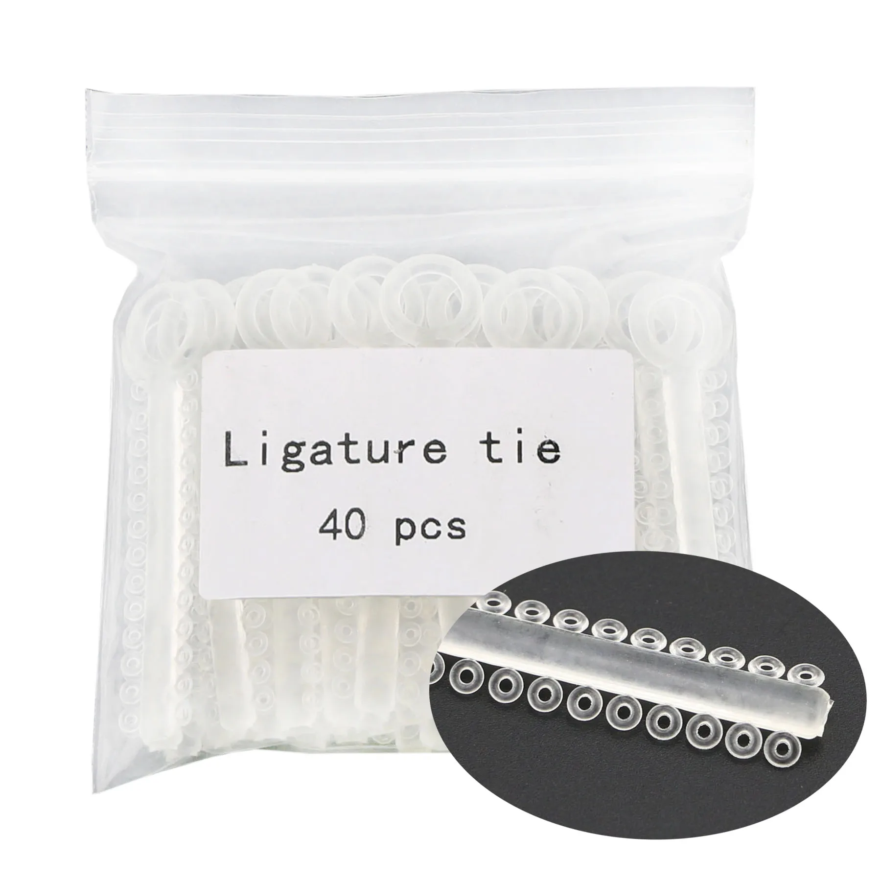 1040PCS/Pack Dental Orthodontic Ligature Elastic Transparent Bands Ties For Brackets Braces