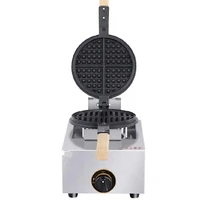commercial with interchangeable plates non stick gas waffle making machine